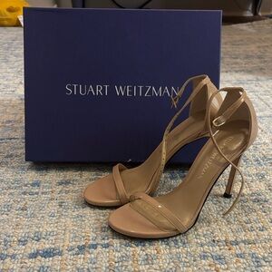 Stuart Weitzman Nude Strappy Heels